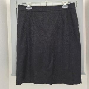 Apt. 9 Black Lace Design Black Mini Skirt Y2K Office Goth Whimsigoth Size 10